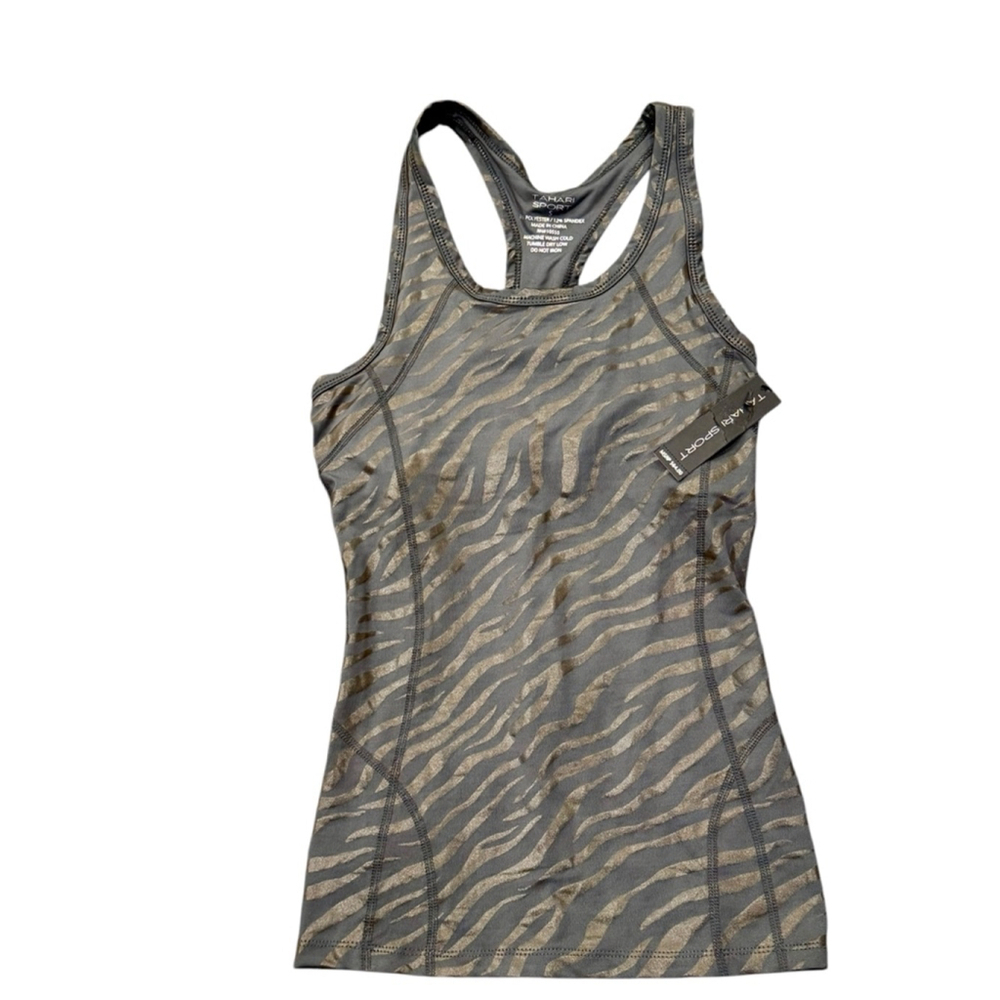 NWT‎ Women's Tahari Sport Tank Top, S, Gray